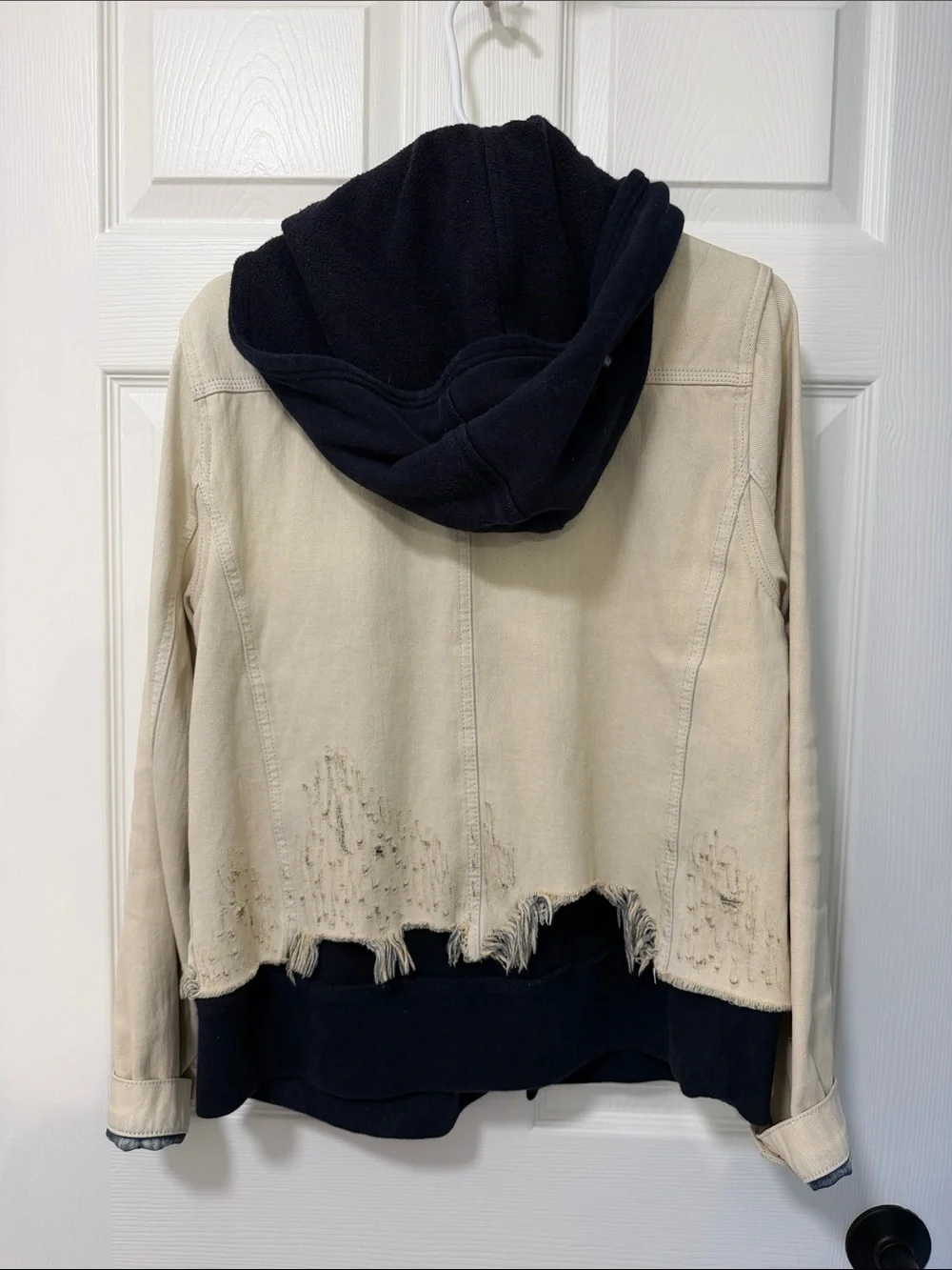 Free People Beige Jean Jacket - Picture 2 of 2
